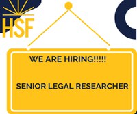 Call for Applications: Senior Legal Researcher Call for Applications: Senior Legal Researcher