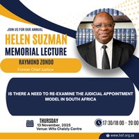The 2025 Helen Suzman Memorial Lecture