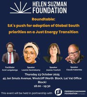 SA's push for adoption of Global South priorities on a Just Energy Transition